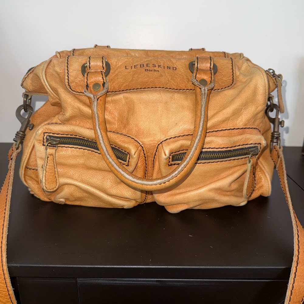 Liebeskind Camel Leather Satchel